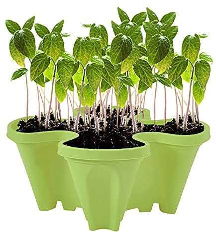 Ynredee Pot de plantation de légumes, melon, fruits, 1 couche, empilable, créatif en plastique, pour plantes de jardinage, pots de fleurs empilables pour une utilisation en intérieur et en extérieur
