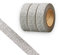 CIAJIE Glitter Washi Tape, 3 Rollen 15mm Dekoband, selbstklebendes Klebeband zum Basteln, klebriger Glitzerrand, Zubehör für DIY, Bullet Journal, Basteln, Geschenkverpackung, Scrapbooking