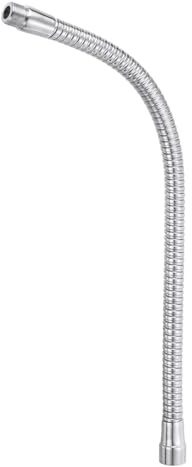 PATIKIL 16 Micrófono Cisne Cuello, 5/8-27 Rosca Metal Universal Manguera Flexible Brazo Cisne Cuello Tubo Extensión para Multifunción Bricolaje, Plateado Tono