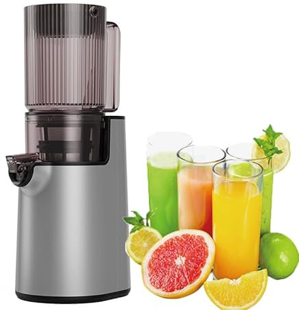 FfiMe Powerful Masticating Juicer, 1.5L Cold Press Juicer, 115mm Large Diameter Feed Chute, Stainless Steel Material, Easy to Clean and Low Noise