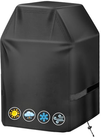 Moseem Grillabdeckung, 77 x 67 x 110 cm, Grillabdeckungen, 3–4 Brenner, Gasgrillabdeckungen, wasserdicht, winddicht, reißfest und UV-beständig, mit Aufbewahrungstasche