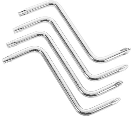 OUNONA 4pezzi Cacciaviti Doppio Scopo Tipo z Per Riparazione Dei Parafanghi Cacciaviti Ad Angolo Retto Per Spazi Ristretti Chiavi Per Auto e Elettrodomestici Realizzati Cromo-vanadio