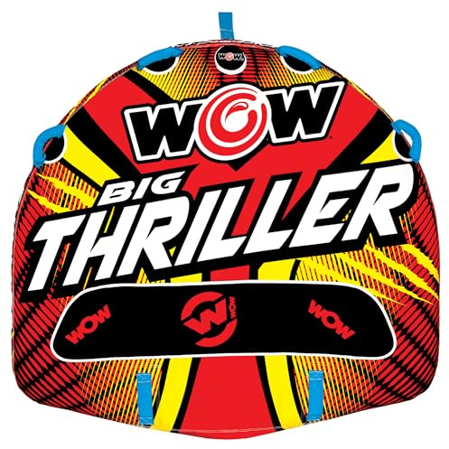 Wow Sports Thriller Towable Deck Tube - 1-2 Person - 340 lb Capacity - for Boating - Youth & Adults