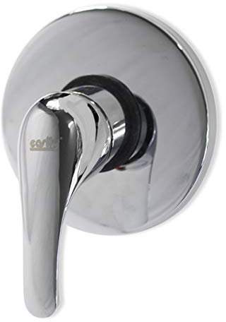 Vetrineinrete® Miscelatore per doccia ad incasso da parete in ottone cromato rubinetto monocomando moderno con corpo di incasso rotondo 52835 A63