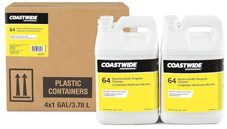 Sustainable Earth Coastwide Neutral All‑Purpose Cleaner, #64, 1‑Gallon Bottles, 4/Carton — Multi‑Surface pH‑Neutral Cleaning Concentrate for Commercial Floors & Hard Surfaces