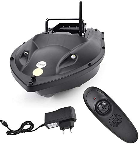 Bateau de leurre de pêche Outil de pêche télécommandé Lancer d’appâts Grande capacité de Chargement RC Bateau de pêche à appâts(EU 110-240V)