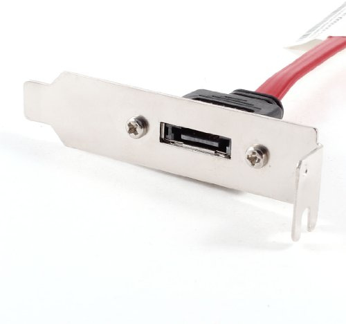 Ruilogod 15cm 6 röd intern SATA-kabel till 1 port Extern ESATA PCI-fäste