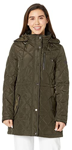 DKNY Quilt Jacket Loden LG (12-14)