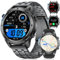 ESFOE Militare Smartwatch Uomo con GPS,Impermeabile 5ATM&IP69K,1,43 AMOLED Orologio Smartwatch Uomo con Chiamate Bluetooth,Durata 45 Giorni,Bussola,Pressione,170 Modalità Fitness Tracker Android iOS