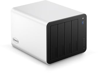 TERRAMASTER F4-425 Plus NAS Storage - 4Bay Intel N150 Quad-Core CPU, 16GB RAM DDR5, 5GbE LAN x 2, M.2 Slot x 3, Network Attached Storage for Teamwork, Multimedia Server (Diskless)