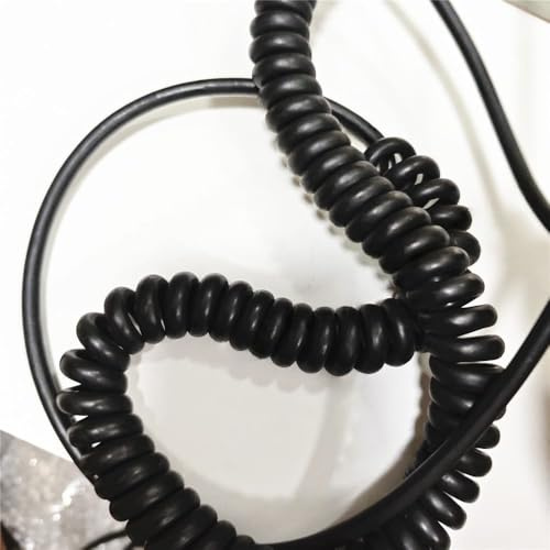 One Handwheel Cable for Electronic Machining Centers, 12/14/16/17/18/20/21 core Multi-core Telescopic Spring Spiral Signal Cable, 3-4 Meters Long.
