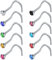 Zolure Nasenring, 10PCS 7mm 18G 316L Edelstahl Nasenringe Nasenstecker Nasenpiercing Körper Schmuck Helix Piercing