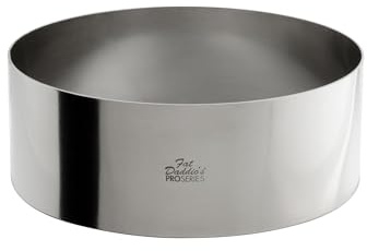 Fat Daddio's Stainless Steel Round Cake & Pastry Ring, 8 x 3 Inch