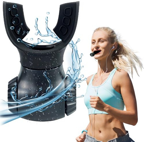 Lungentrainer Atemtrainer, Lungentrainingsgerät Breathing Trainer Tiefenatmungstrainer &Lungentrainer, Tragbare Atemtrainer für die Lunge (Schwarz)