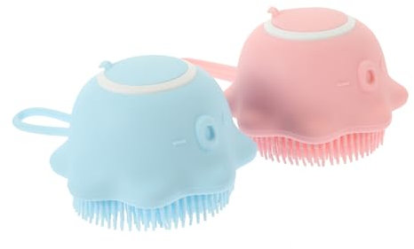 NOLITOY 2pièces Brosse De Bain Silicone Pour Adulte Brosse Douce Pour Massage Et