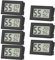 7 Pack Mini Hygrometer Indoor Humidity Meter, with Large LCD Display, Mini Digital Thermometer Humidity Gauge Meter, Indoor Thermometer Hygrometer Monitor for Home, Office, Greenhouse (Black)