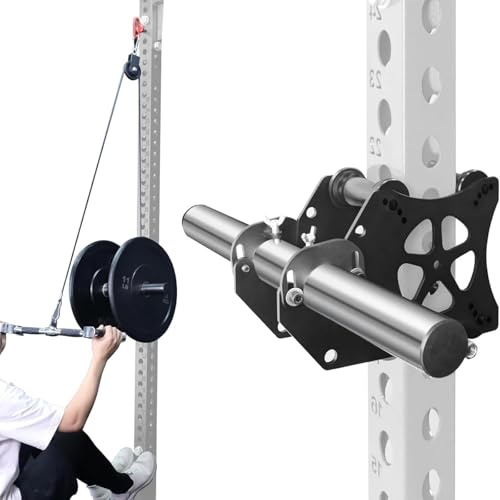 AHTAPFON Smith Machine Attachments for Power Rack Attachments,Cable Pulley System for Cable Machine,Squat Rack Attachments for Cable Crossover,Bench Press,Deep Squat,LAT Pull Down