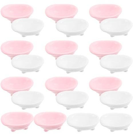 ifundom 20 St Mikrolandskap Badkarsprydnader Mini Plastbadkar Miniatyrbadkar Dockhusbadkar Hamsterbadkar Leksak Mini Bärbart Badkar Badkar Badkar Mikrolandskap Badkar