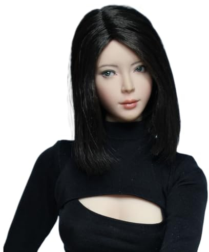 HiPlay 1/6 Bellezza Asiatica Hana con Testa a Occhi Mobili Scultura (Ver.B) Accessorio per Figure d'Azione da 12 Pollici