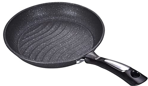 YANYUESHOP Household Barbecue Pan Frying Pan Wrought Iron Non-stick Saucepan Cookware With Pot Mouth Diameter 26CM