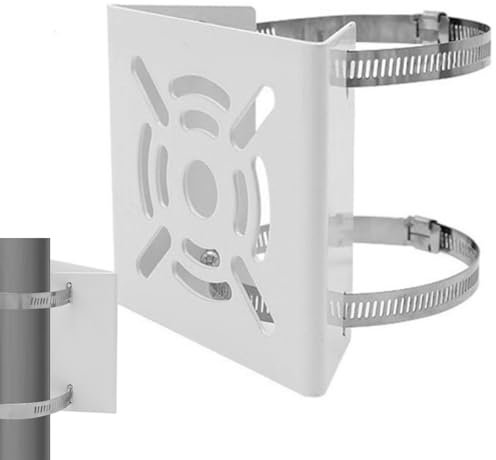 Onlynery Support de Montage Mural pour caméra - Matériel de boîtier de caméra de sécurité sans perçage - Support de caméra extérieure en Acier Inoxydable pour caméra de sécurité cylindrique à Colonne