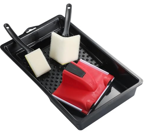 4 Stück Paint Edger Farbkanten Werkzeug, Paint Edger Farbkanten Werkzeug Mit Trimm Und Ausbesserungspad Kantenstreicher Wand Streichen Zubehör