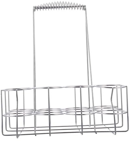 GRADENEVE Beer Basket Metal Carrier for Bottles Craft Beer Hamper Rack Shelf for Cooling Rack and Bottle Drainer for Outdoor Bbq Parties