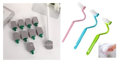 Lunaanda Set di 10 Pietre Pomice per WC con Manico e 3 Spazzole WC a Forma di S, Disincrostante Toilet Appeso Pietra Pomice Spazzole di Pulizia Rimuovi Calcare e Macchie per Bagno e Cucina