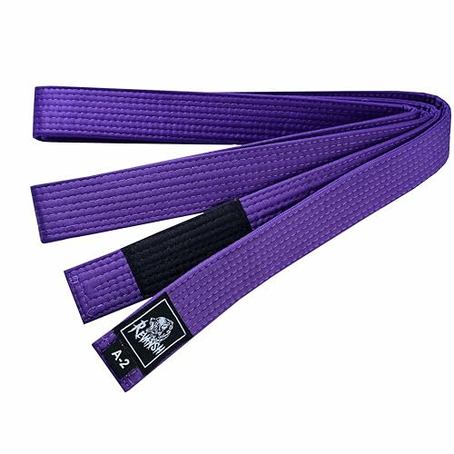 Revansh Brazilian Jiu-Jitsu BJJ Belt – Durable Poly-Cotton Martial Arts Belt for Training & Competition