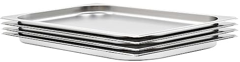 AJJHUUKI Gastronorm Contenitori 4 pz GN 1/1 20 mm Acciaio Inox