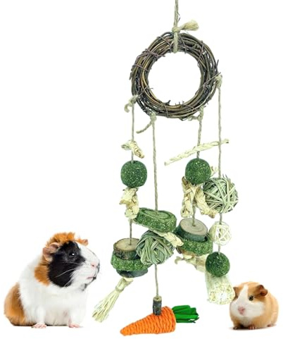Jouets à mâcher en forme de lapin | Jouets à mâcher de lapin faits à la main naturels, friandises Chinchilla pour hamsters lapins lapins oiseaux perroquets Chinchilla cochon d'Inde, friandises pour la