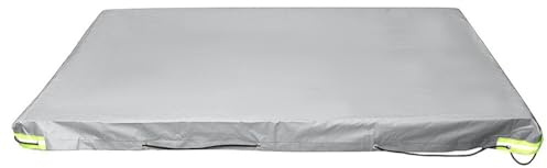 Lawnoval Lona impermeable resistente para remolque de camping, 208 x 114 x 13 cm, tela Oxford de PVC, negro, azul, gris y gris