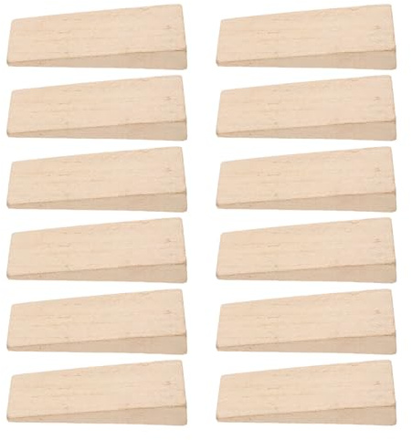 Beaupretty Cales de Poignée en Bois de Haute Qualité 1,3 Cm, 24 Pièces, Accessoire de Remplacement pour Outil D'entretien de Hache et Coin de Toiture, Wedge pour Manche de Marteau
