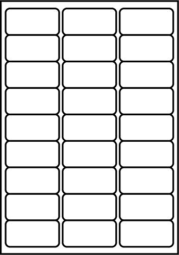 SmithPackaging A4 Self Adhesive Address 2700 Labels, 63.5 mm Length x 29.6 mm Width