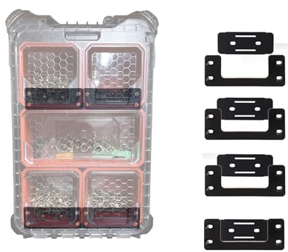StealthMounts Sistema di montaggio Cleat 'n' Feet (confezione da 4) | Sistema di archiviazione cassetta degli attrezzi | Montaggio ovunque | Compatibile con Milwaukee Packout