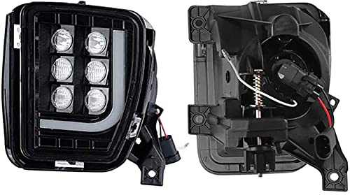 LED-dimljus för Dodge Ram 1500 2013 2014 2015 2016 2017 2018 med varselljus Klar Len Spot Flood Bumper Driving Dimlampa L-typ DRL Montering Byte