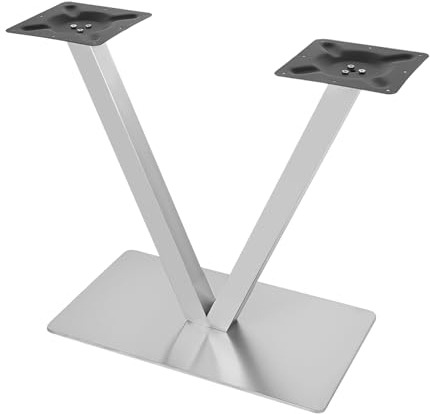 RUETERY Edelstahl Tischbeine Tischkufen V-Form Tischbeine Metall Tischgestell Edelstahl Untergestell Bistrotisch Leg Bistrotisch Tool Höhe 70cm