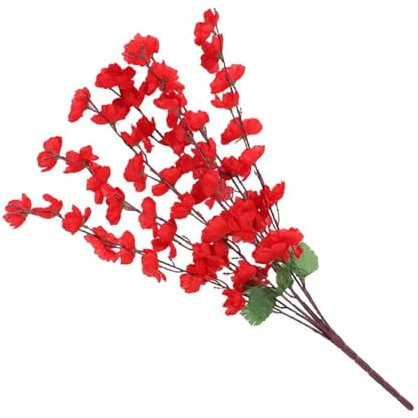 XIAHIOPT 7 tenedores de flores artificiales para decoración del hogar, jardín artificial