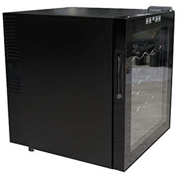 SmPinnaA Armoire À Vin À Température Constante, Refroidisseur De Comptoir À Glace Réfrigéré Au Vin, Mini Réfrigérateur À Vin Compact Indépendant, Capacité De 16 Bouteilles