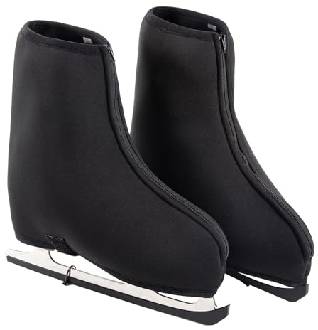Thermal Skates Boot Covers,Protective & Insulated Warm Skate Covers for Roller Skates,Inline Skates,Figure Skates and Ice Skates Boots,Warming and Ready for Figure Skating,Ice Skating (Black, XL)