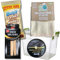 Kyeltri Shoe Cleaning Kit Bundle with 50ml Black Shoe Polish, Leather Cleaning Wipes, x2 Brushes, x2 Microfibre Cleaning Cloths and Storage Box