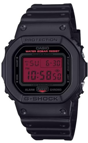 Casio DW-5600BBR-1ER Uhr Digitale Resina/Resina a Base biologica Mann
