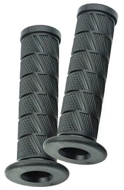 TILIEINE Adaptateur rehausse de Guidon Riser de Guidon Poignées de Guidon de Moto 7/8 pour poignées de Guidon de 22/24 mm, poignées rétro en Caoutchouc sergé antidérapantes