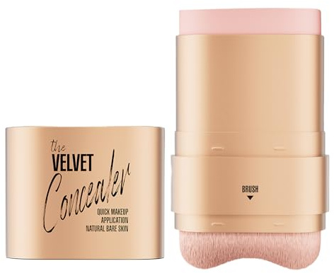 Barra De Tinte Facial,Barra De Base Hidratante Ligera Con Brocha | Corrector Doble Punta 12g Para Todo Tipo de Piel Cobertura de Manchas y Granos
