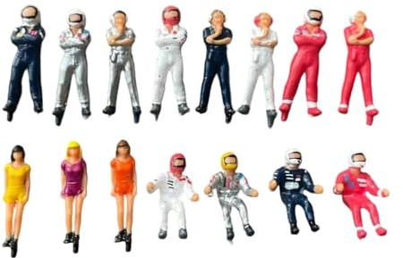 MagiDeal 15 Figuras en Miniatura a Escala 1:87, Minifiguras de, Accesorios para Casas de muñecas, Accesorios de diseño, minimodelos, decoración de