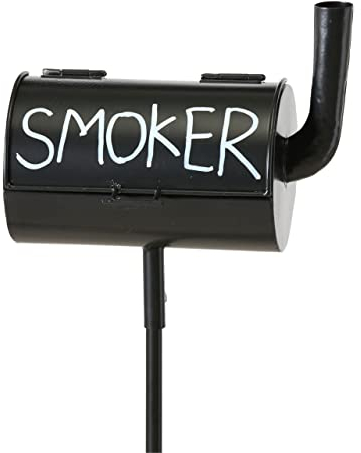 Gartenstab Aschenbecher Smoker Sturmaschenbecher Eisen schwarz H 1,16 m