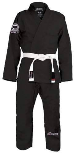 Revgear Arroyo Ultimate Starter JIU Jitsu GI | Perfekt für Anfänger | Langlebiger Gi bereit für das tägliche Training, Schwarz, A3