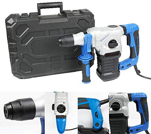 1500w Electric Rotary Hammer Drill SDS Impact Drill Breaker Chisel Bits Kit Hand Drill w/Case 5 Year Guarantee