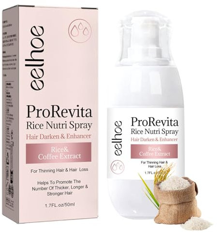 Riso Spray per la crescita dei capelli, acqua di riso, spay per la crescita dei capelli, anti-perdita di capelli secchi, riparazione dei capelli Rice Hair Siero Spray per capelli sottili e fragili