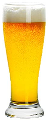 MRKU Vaso de Cerveza Vasos de Cerveza Jarra de Cerveza de Vidrio Ideal para Fiestas Vasos Reutilizables Diseñado para Cerveza Artesanal Juego de 5 Jarra de Cerveza clásica Jarra de Cerveza de 300 ml
